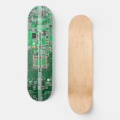 Personalized Green PCB Circuit Board for IT Pros Skateboard (Vorderseite)