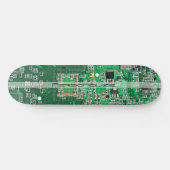 Personalized Green PCB Circuit Board for IT Pros Skateboard (Horizontal)