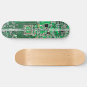 Personalized Green PCB Circuit Board for IT Pros Skateboard (Horizontal)
