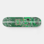 Personalized Green PCB Circuit Board for IT Pros Skateboard (Horizontal)