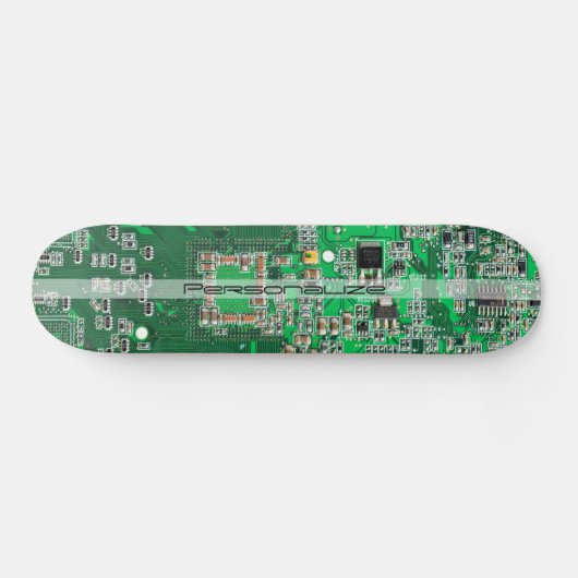 Personalized Green PCB Circuit Board for IT Pros Skateboard (Horizontal)