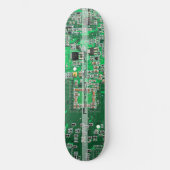 Personalized Green PCB Circuit Board for IT Pros Skateboard (Vorderseite)