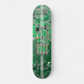 Personalized Green PCB Circuit Board for IT Pros Skateboard (Vorderseite)