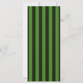 Personalized Green Stripes Keep Calm Your Text (Rückseite)