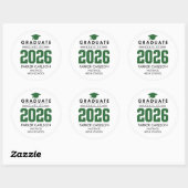 Personalized GreenClass of 2026 Graduation Sticker (Blatt)