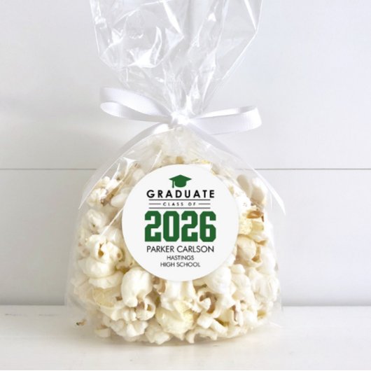 Personalized GreenClass of 2026 Graduation Sticker