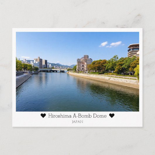 Personalized, Greetings from Hiroshima, Japan Postkarte (Vorderseite)