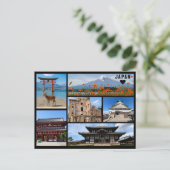 Personalized, Greetings from Japan Postcard Postkarte (Stehend Vorderseite)