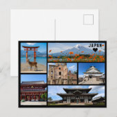 Personalized, Greetings from Japan Postcard Postkarte (Vorne/Hinten)
