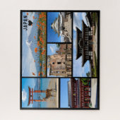 Personalized, Greetings from Japan Postcard Puzzle (Vertikal)