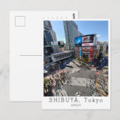 Personalized, Greetings from TOKYO Shibuya, Japan Postkarte (Vorne/Hinten)