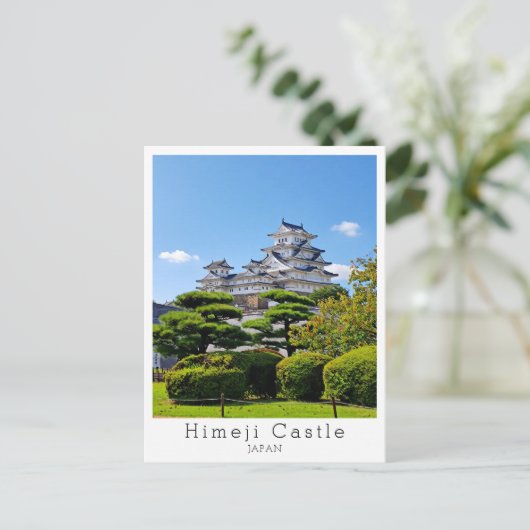 Personalized, Greetings Himeji Castle, Japan Postkarte (Stehend Vorderseite)