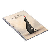 Personalized Greyhound Notebook with Name Notizblock (Rechte Seite)