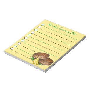 Personalized Grocery List Maryland Crab Cakes Notizblock