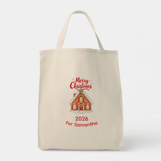 Personalized Grocery Tote - Custom Reusable Bag Tragetasche (Rückseite)