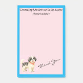 Personalized Grooming Dog Modern Collection Post-it Klebezettel (Vorderseite)