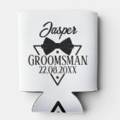 Personalized Groomsman Dosenkühler (Rückseite)