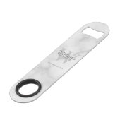 Personalized Groomsman's Monogram and Name Speed Flaschenöffner (Vorderseite Schrägansicht)