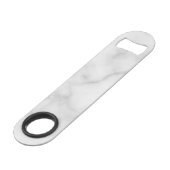 Personalized Groomsman's Monogram and Name Speed Flaschenöffner (Rückseite Schrägansicht)