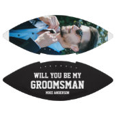 Personalized Groomsmen Engraved Wedding Party  Football (Paneele)