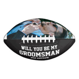 Personalized Groomsmen Engraved Wedding Party  Football