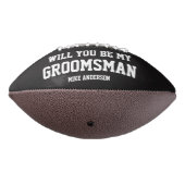 Personalized Groomsmen Engraved Wedding Party  Football (Gedreht 270)