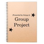 Personalized Group Project File Folder Design Notizblock (Vorderseite)