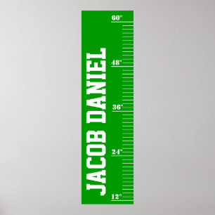 Personalized Growth Chart - Field Poster