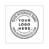 Personalized grunge business logo gummistempel (Prägung)