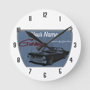 Personalized GTO Garage Runde Wanduhr