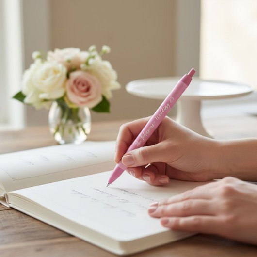 Personalized guest book, wedding kugelschreiber