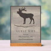 Personalized Guest WiFi Sign for Cabins & Rentals Acrylschild (Neutral)