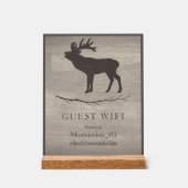 Personalized Guest WiFi Sign for Cabins & Rentals Acrylschild (Vorderseite)