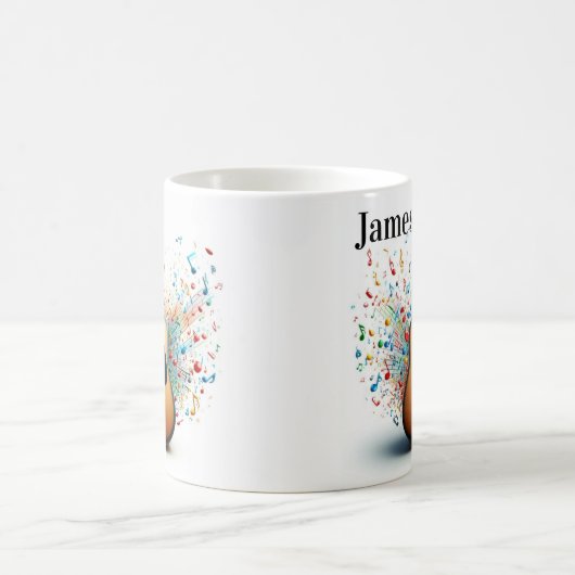 Personalized guitar coffee mug kaffeetasse (Mittel)