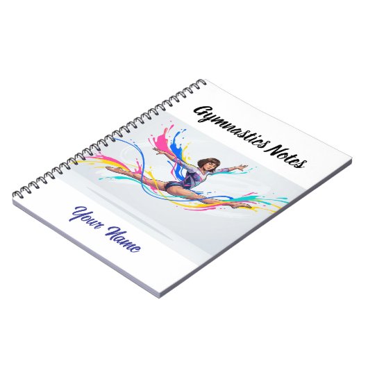 Personalized Gymnastics Notes Notizblock (Linke Seite)
