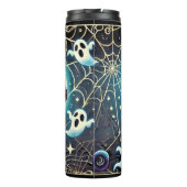 Personalized Halloween Black Cat Thermal Tumbler Thermosbecher (Rückseite)