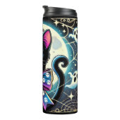 Personalized Halloween Black Cat Thermal Tumbler Thermosbecher (Nach rechts gedreht)