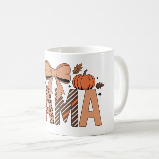 Personalized Halloween Mama – Cute Spooky Kaffeetasse (VorderseiteRechts)