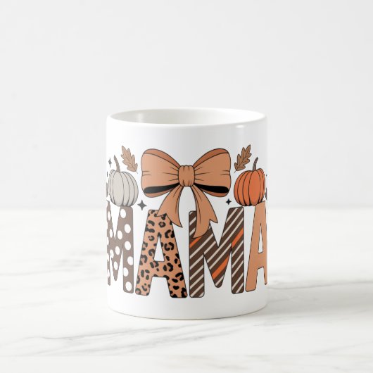 Personalized Halloween Mama – Cute Spooky Kaffeetasse (Mittel)