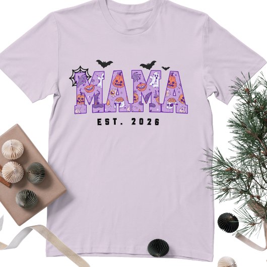 Personalized Halloween Mama,Spooky GIFT for Mom T-Shirt