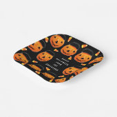 Personalized Halloween Party Treat Paper Plates Pappteller (Gewinkelt)