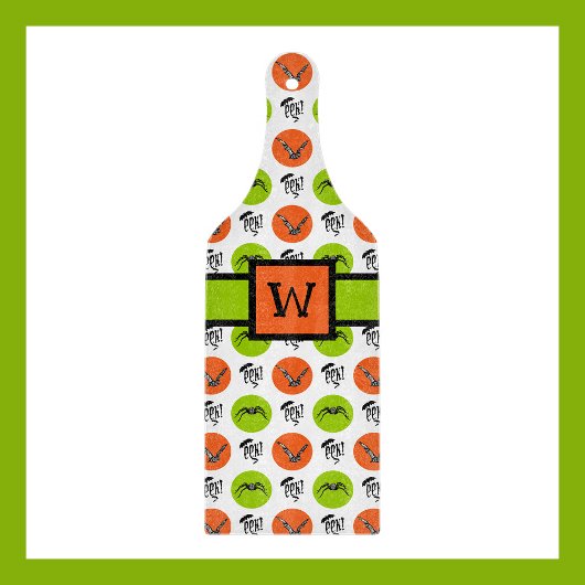Personalized Halloween Pattern Custom Monogram Schneidebrett