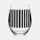 Personalized Halloween RIP Black and White Stripe Weinglas Ohne Stiel (Links)