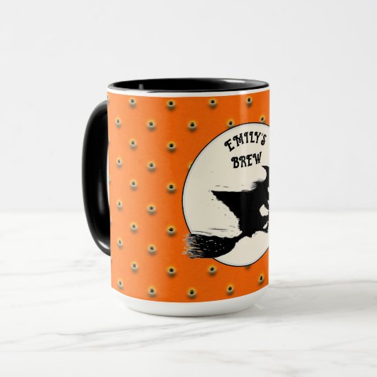 Personalized Halloween Witch Mug Tasse (Vorderseite Links)