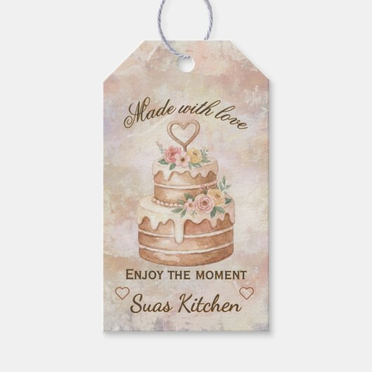 Personalized Handmade- Love custom kitchen lable Geschenkanhänger (Vorderseite)