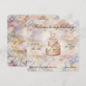 Personalized Handmade- Love custom visit lable Einladung (Vorne/Hinten)