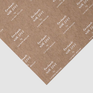Personalized Handmade with Love Kraftpaper Seidenpapier