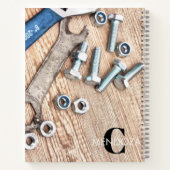 Personalized Handyman Carpenter Custom Name  Notizblock (Rückseite)