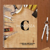 Personalized Handyman Carpenter Custom Name Notizblock
