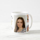 Personalized Happy 40th Birthday 5 Photo Collage  Kaffeetasse (VorderseiteRechts)